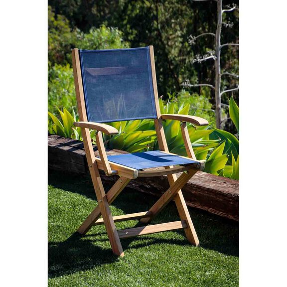 Bimini Teak Folding Deck Chair image number 4