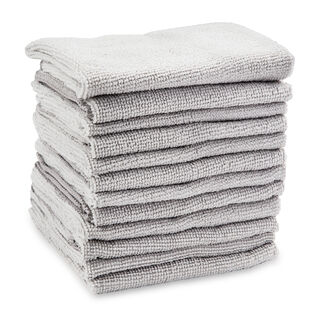 Microfiber Cloths, 12-Pack, Gray