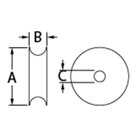 Acetal Ball Bearing Sheave image number 1