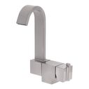 Artaine Folding Faucet, Hot/Cold Mixer, J-Spout, Brushed Nickel image number 0