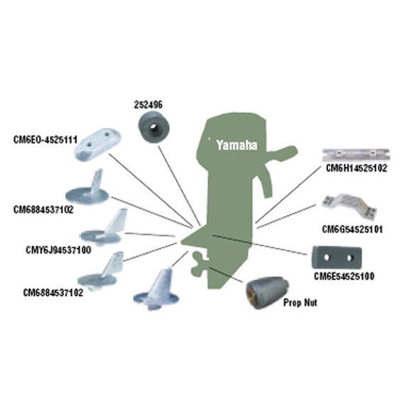 Outboard Anodes - Yamaha image number 0