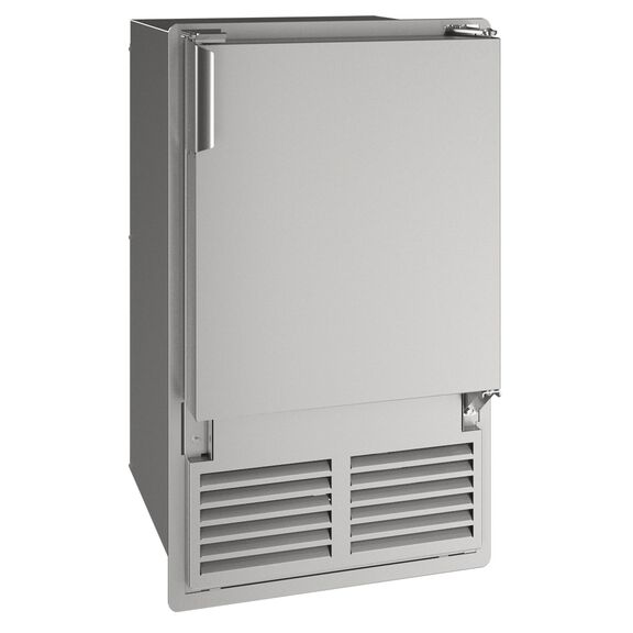 Marine Icemaker Flange to Cabinet 14", Reversible Hinge, Stainless Solid, 115v image number 0
