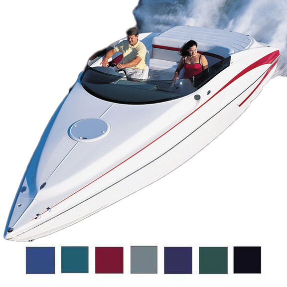 Ski Boat Cover, OB, Forest Grn, Hot Shot, 15'5"-16'4", 80" Beam image number 0