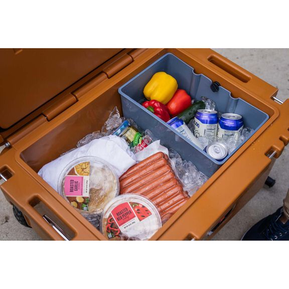 RollR 60 Quart Wheeled Hard Cooler with Tow Handle, Copper image number 7