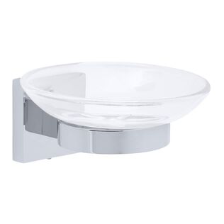 Erissa Soap Dish Plastic Dish Chrome
