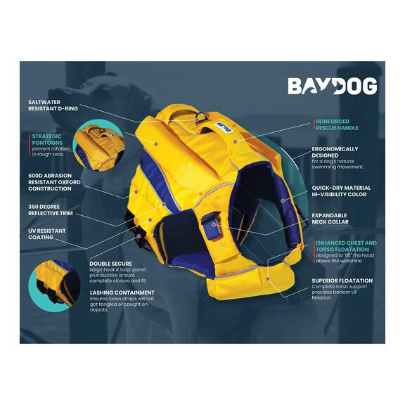 Monterey Bay Offshore Pet Life Jacket, X-Small image number 1