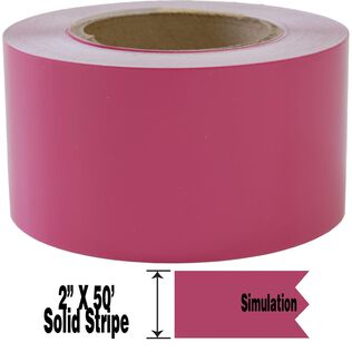 Premium 2" X 50' Single Pinstripe - Fiesta (Pink)