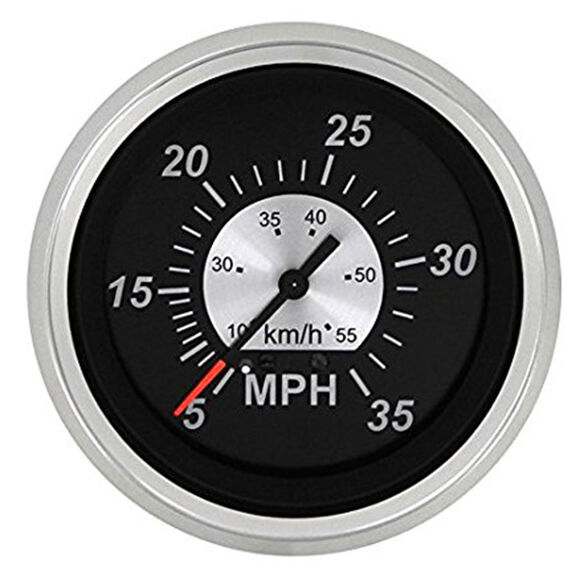 Black Sterling Series Speedometer Kit, 0-35 mph image number 0