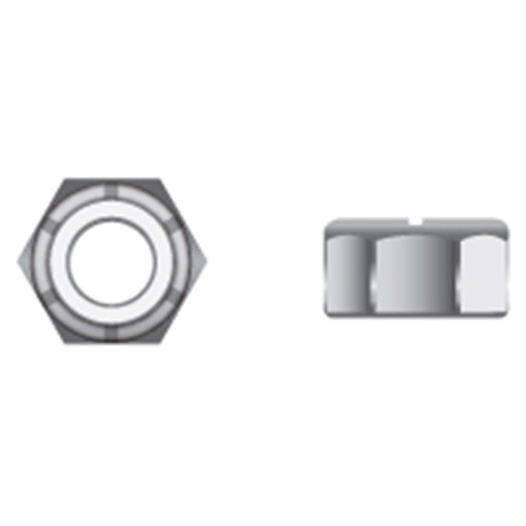 M10-1.5 Stainless Steel Metric Nylon Insert Locknuts, 25-Pack image number 0