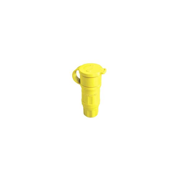 30 Amp 125 Volt Locking Connector, Industrial Grade, Grounding, NEMA L5-30R 2P-3W, Wetguard Watertight image number 0