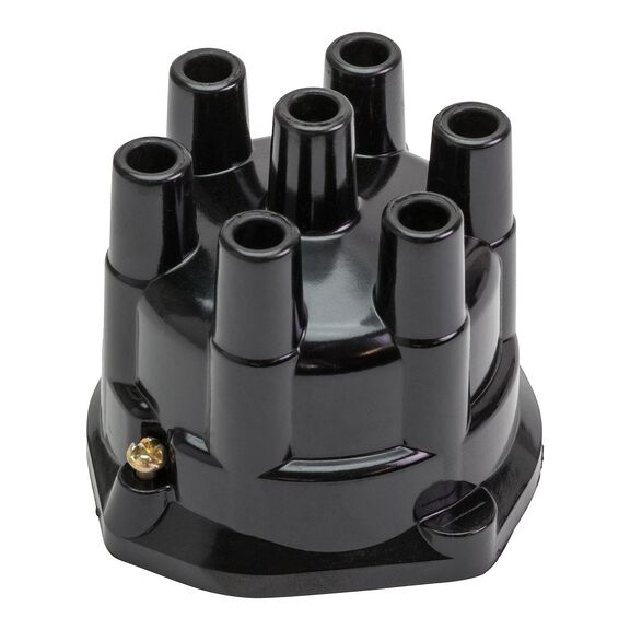 Quicksilver 33765T Distributor Cap for Marinized 6-Cylinder General Motors Inline Engines w/ Delco Conventional Ignition Systems image number 0