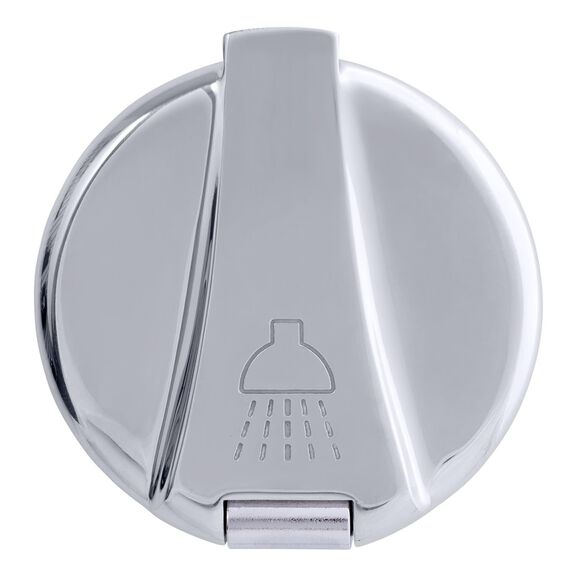 Recessed Shower Chrome Cup with Stainless Steel Lid, Hammer-Head Black Sprayer, 6' Stainless Steel Hose image number 6