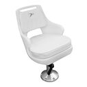 8WD015-710 Offshore Series Standard Pilot Chair, Cushions with 15" Fixed Height Pedestal and Seat Slide Mount image number 0