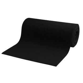 Marine Bunk Carpet Roll, Black, 18" x 18'