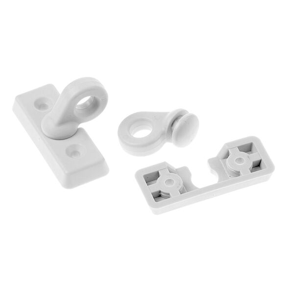 Fender Holder, Keyed Quick Release, White, Pair image number 1