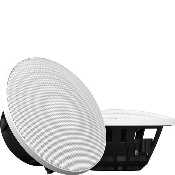 Wet Sounds ZERO Series 8 XY-W  8-Inch Marine Coaxial Speakers with Horn-Loaded Tweeter in White Yacht Grilles image number 0