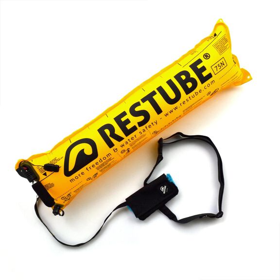 Restube Active One-Pull Inflatable Safety Buoy Black Icemint image number 0