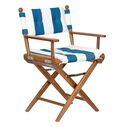 Premium Grade Teak Newport Folding Director's Chair with Cabana Regatta Sunbrella&reg; Fabric Seat Cushions image number 0