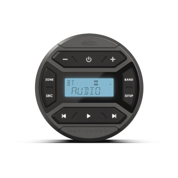 Wet Sounds WS-MC-RND Round Marine Audio Receiver with Bluetooth and AM/FM Tuner image number 0
