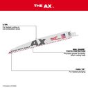 6" 5 TPI the Ax SAWZALL Blades, 5 Pack image number 1