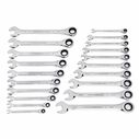 20-Piece SAE/MM Ratcheting Wrench Set image number 0