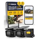 Vosker VKX Two pack Solar Powered 4G-LTE Outdoor Cellular Security Camera image number 0