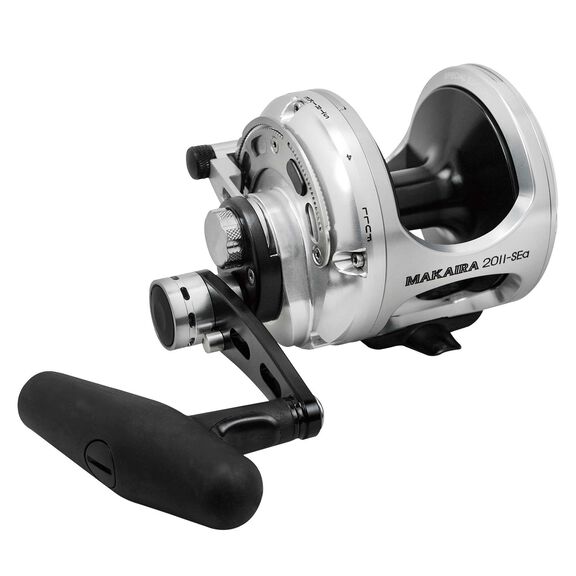 Makaira Special Edition 2-Speed Silver Conventional Reels image number 0