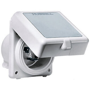 Hubbell Marine Hull Inlet, 32A 230V, Non-Metallic