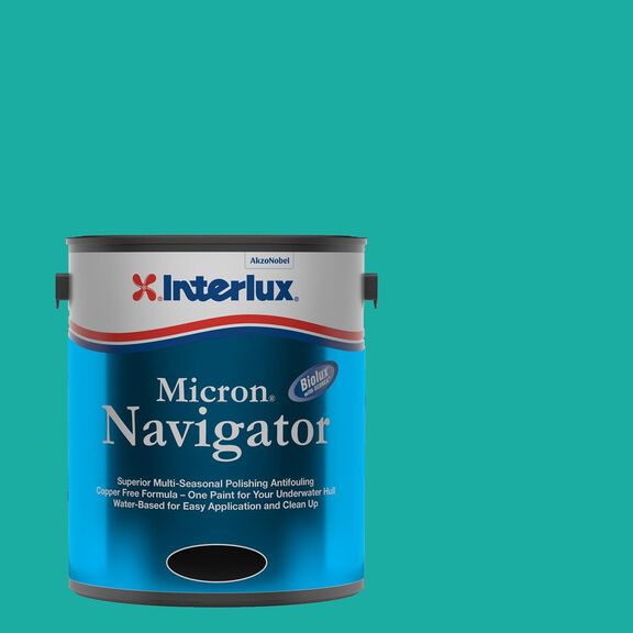 Micron Navigator with Biolux&reg; Water-Based Antifouling Bottom Paint, Green, Gallon image number 0