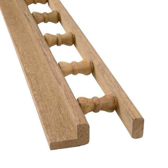 Teak L-Type Pin Rail image number 1