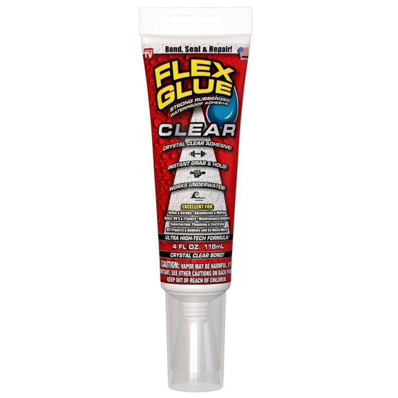 Flex Glue, Clear, 4 oz. image number 0
