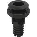 SEAFLO 3/4" Thru Hull Fitting Black with Check Valve image number 0
