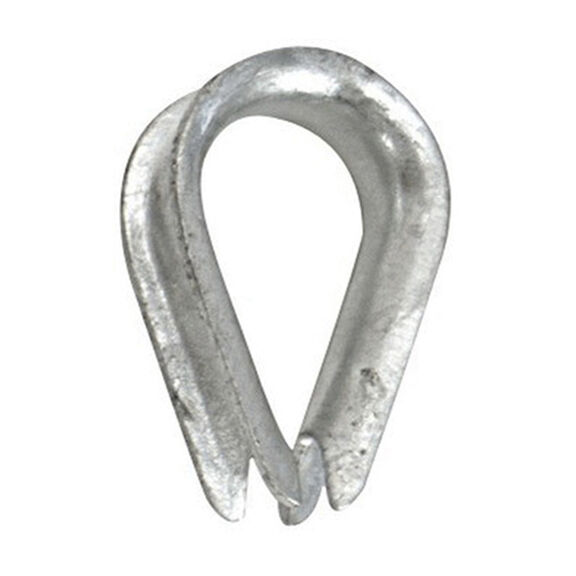 7/8" Rope Thimble, Galvanized Steel image number 0