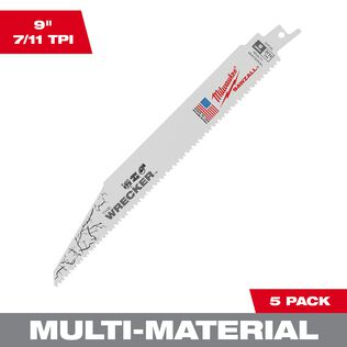 The Wrecker&trade; Multi-Material SAWZALL&reg; Blade 9" 7/11TPI, 5 Pack