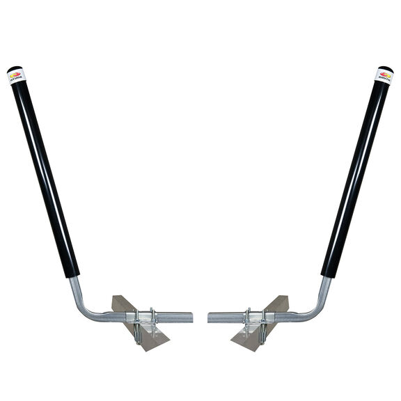 40" Angled PVC Post Guide-Ons, Black image number 0