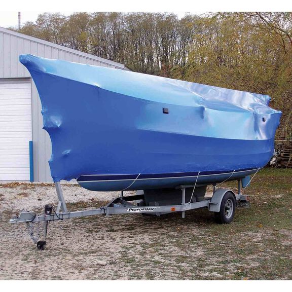 Shrink Wrap, 17' X 31', 6mil, Blue image number 1