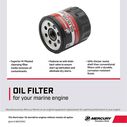 Mercury Oil Filter 883702K for MerCruiser V6 Engines image number 1