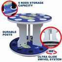 Guy Harvey Mahi Spinning 9 Fishing Rod Storage Rack, Vertical Fishing Pole Rod Holder image number 2