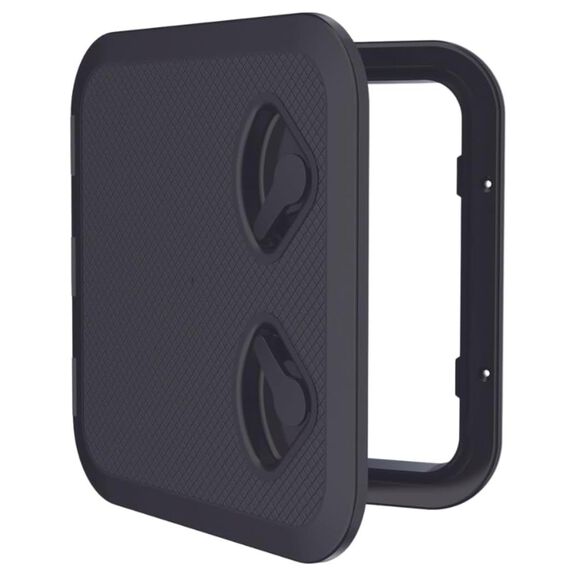 SEAFLO 14.76" x 14.57" Black Rectangular Deck Access Hatch image number 0