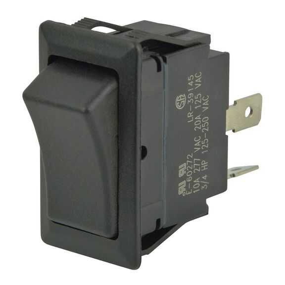 Rocker Switch, Off/(On), SPST image number 0