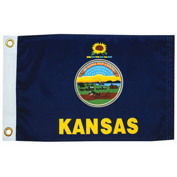 Kansas State Flag, 12" x 18" image number 0