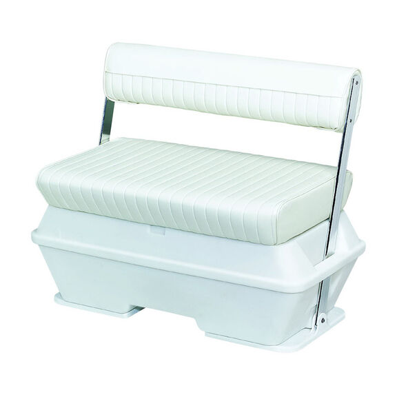 Deluxe Pontoon Series 50qt. Swingback Cooler Seat with Aluminum Arms image number 0