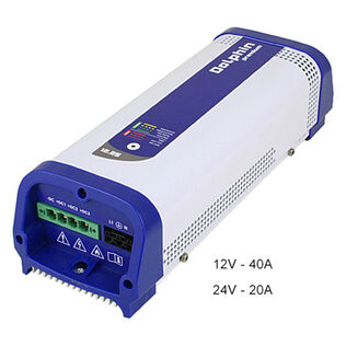 Premium Series Dolphin Battery Charger - 12V, 60A, 110/220VAC - 3 Outputs