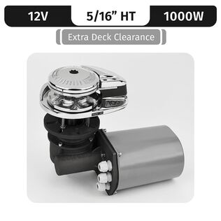 Lofrans Project 1000/X2 Capstan Low Profile Vertical Electric Windlass Gypsy Only, 5/16" HT (G4), 12V DC, 1000W