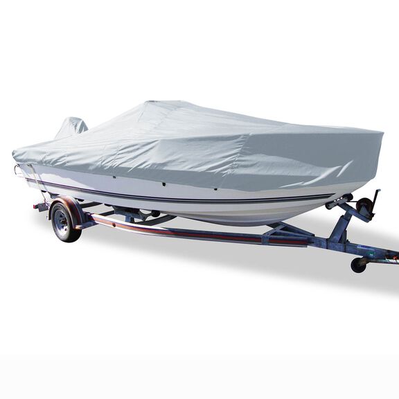 18'6" Styled-to-Fit Boat Cover for V-Hull Center Console Fishing Boats with High Bow Rails image number 0