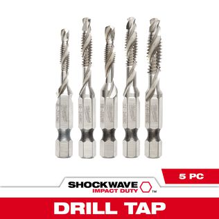 SHOCKWAVE&trade; SAE Impact Drill Tap Set, 5 Piece