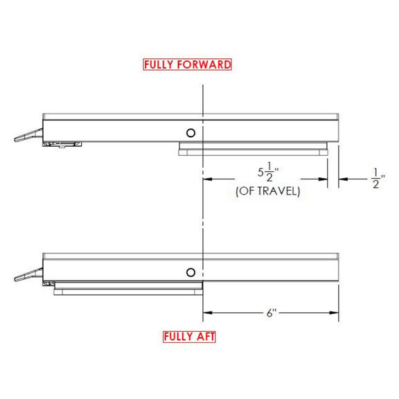 Low Profile Adjustable Seat Slide 13" x 24" image number 3