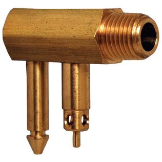 Two Prong Fuel Line Connector for Mercury Outboard Motors, 1/4" Male