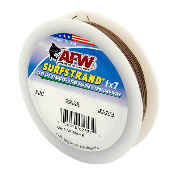 Surfstrand&reg; Bare 1x7 Stainless Steel Wire Leaders, Camo image number 0