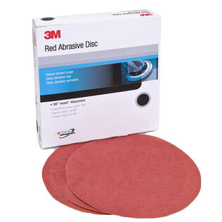6" Red Abrasive Hookit&trade; Disc